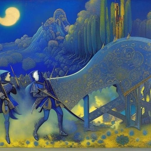 Sarah and Abraham: A Futuristic Fairycore Scene