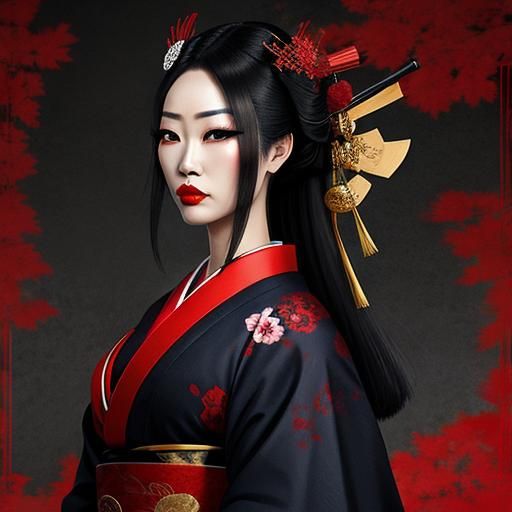 Geisha Assassin Digital Art