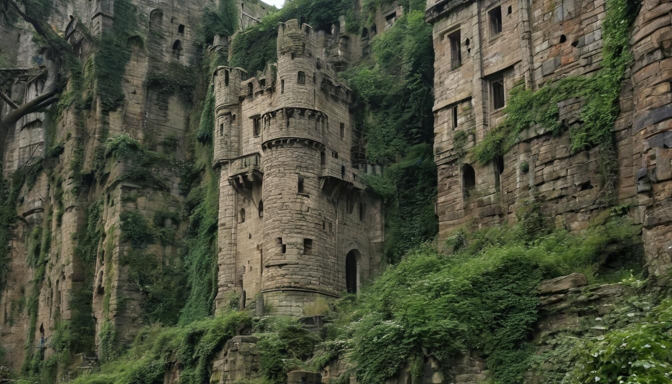 Immense Gothic Castle with Tower of Flints