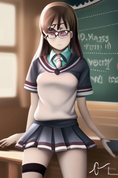AI Generated Image of a School Girl