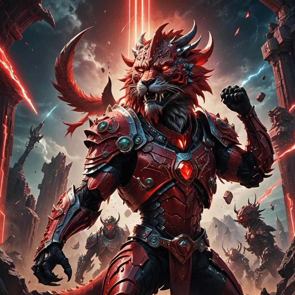 One-Eyed Giant Roars in Hi-Tech Armor