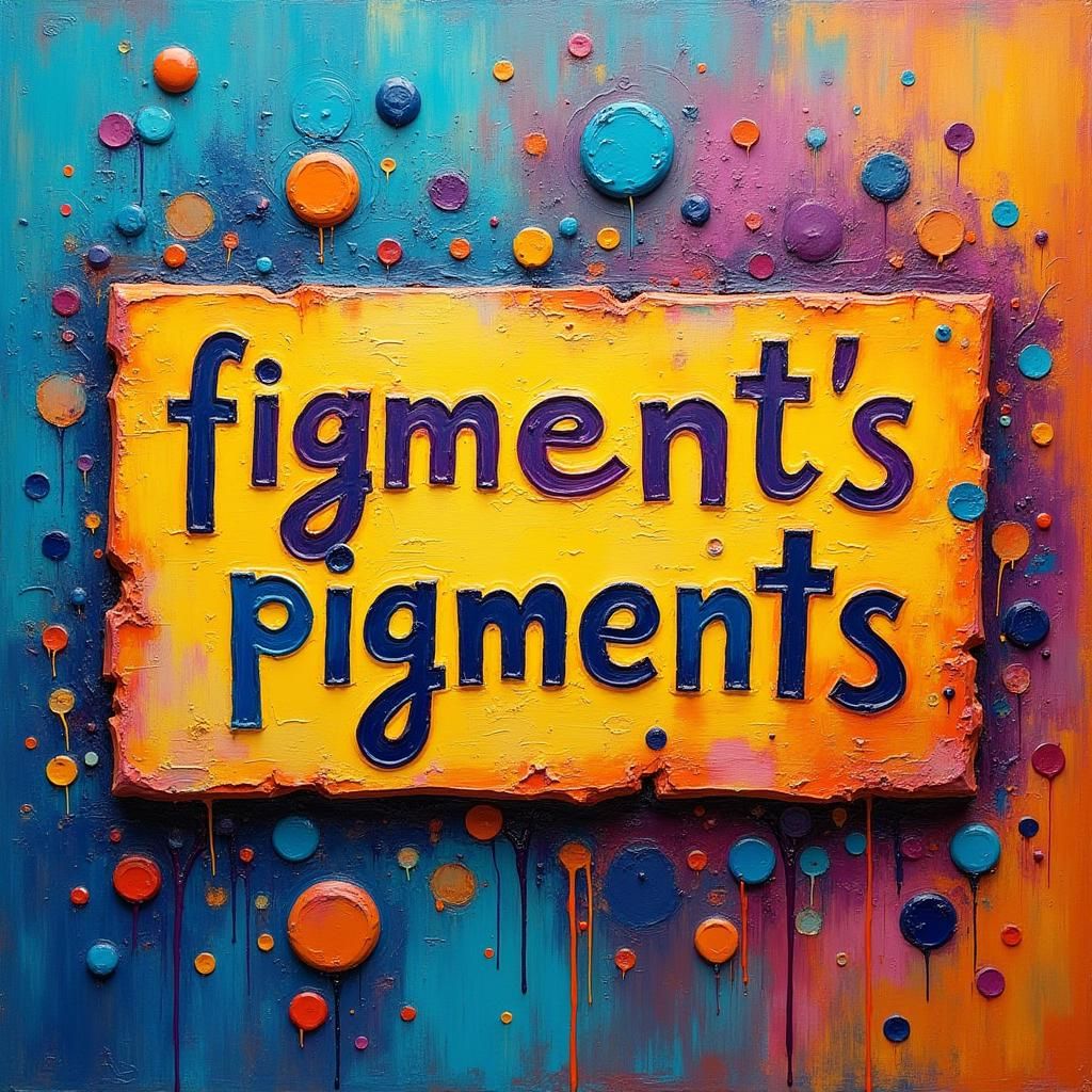 Abstract Art Sign in Dreamlike Rothko Style