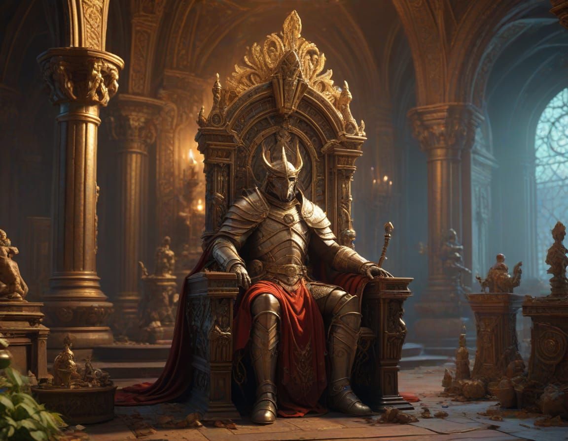 A nerdy comic book action figure fanboy is sitting on a thro...