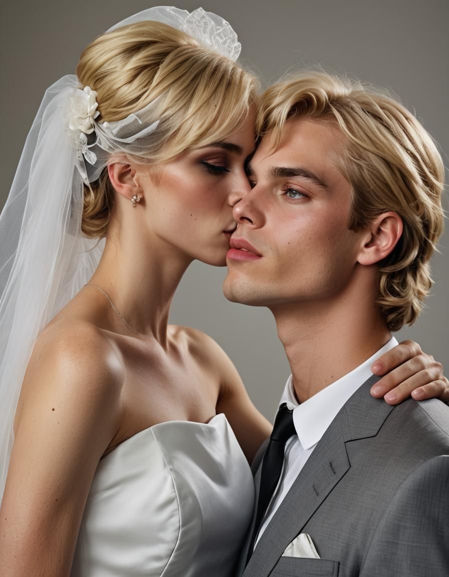 Crossdressing Boy Portrait with Girl in Suit