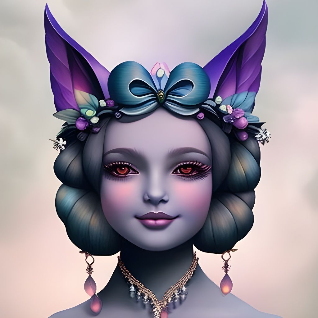 Enchanting Fairy Portrait in Whimsical Forest