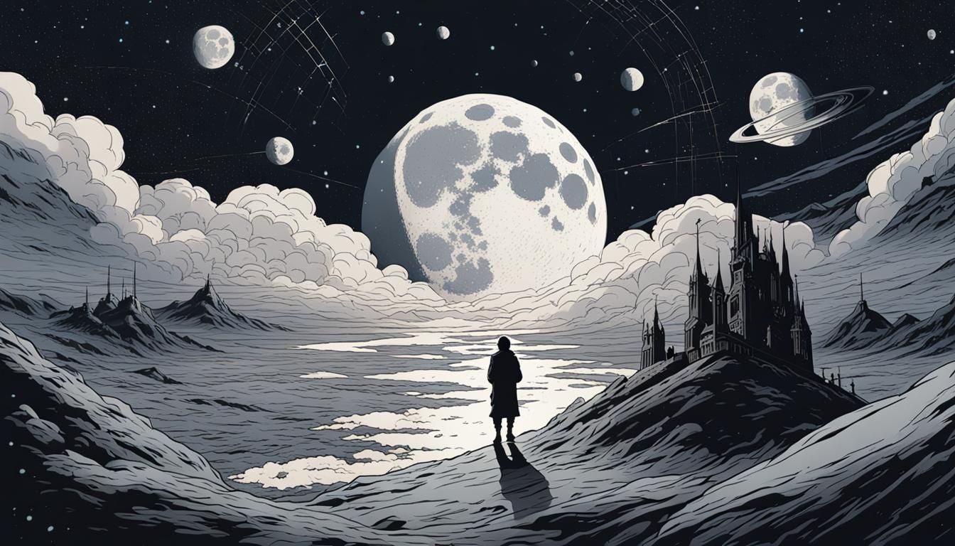 Manga Hero Watches Spaceships Arrive