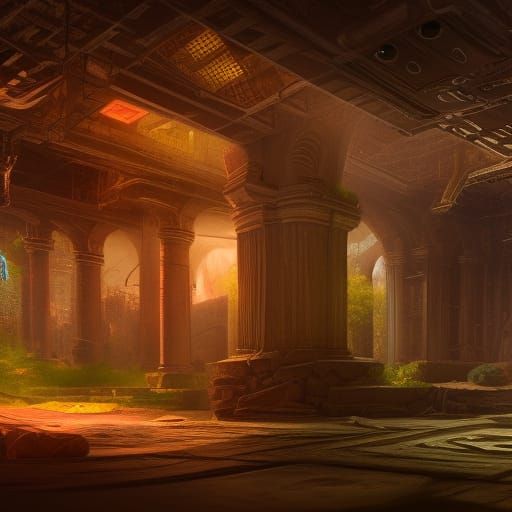 Ruins of Server Room: Detailed Matte Painting