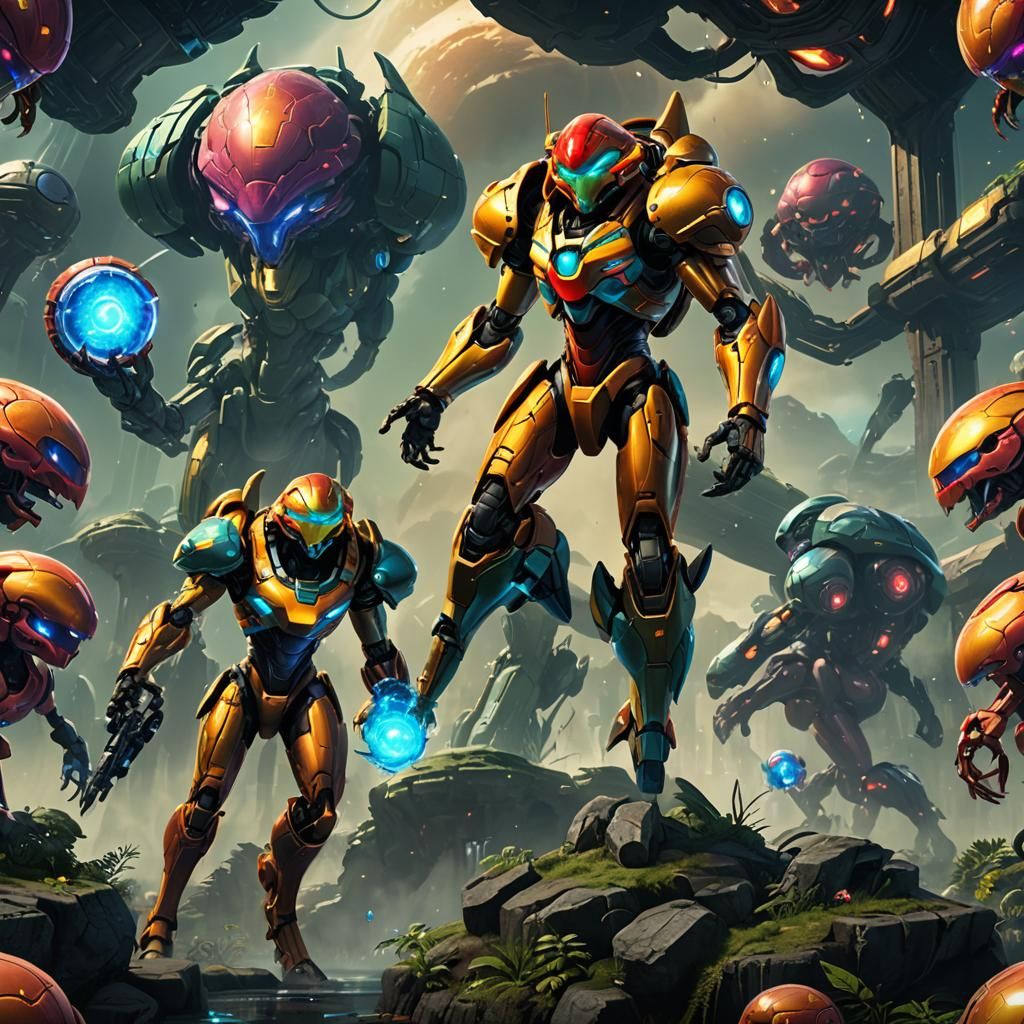 Sami from Metroid: Detailed Matte Painting