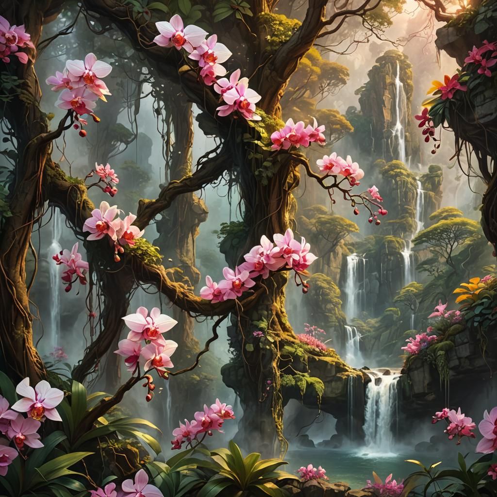 Orchids in a Fantastical World: Concept Art