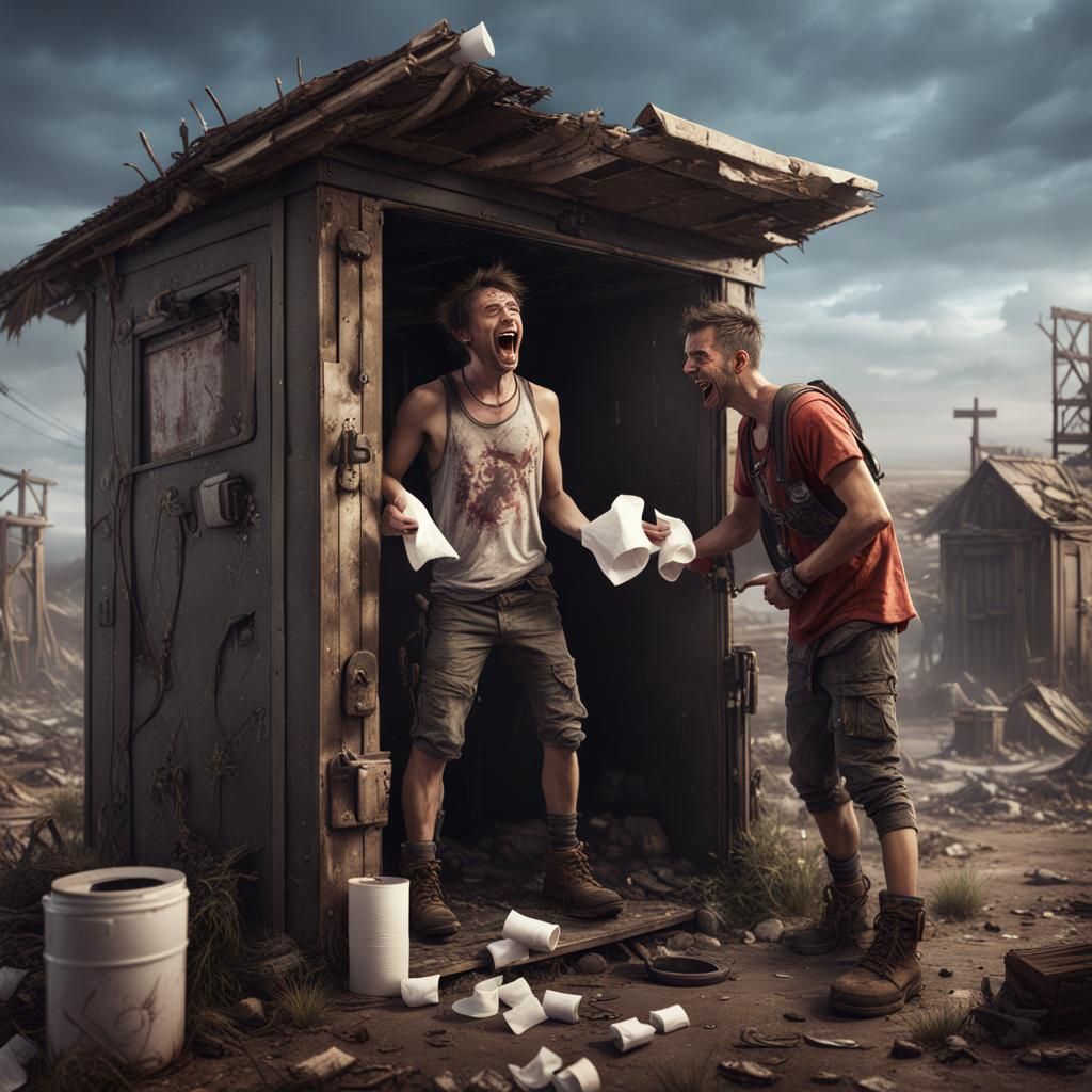 Post-Apocalyptic Outhouse Construction: A Matte Painting