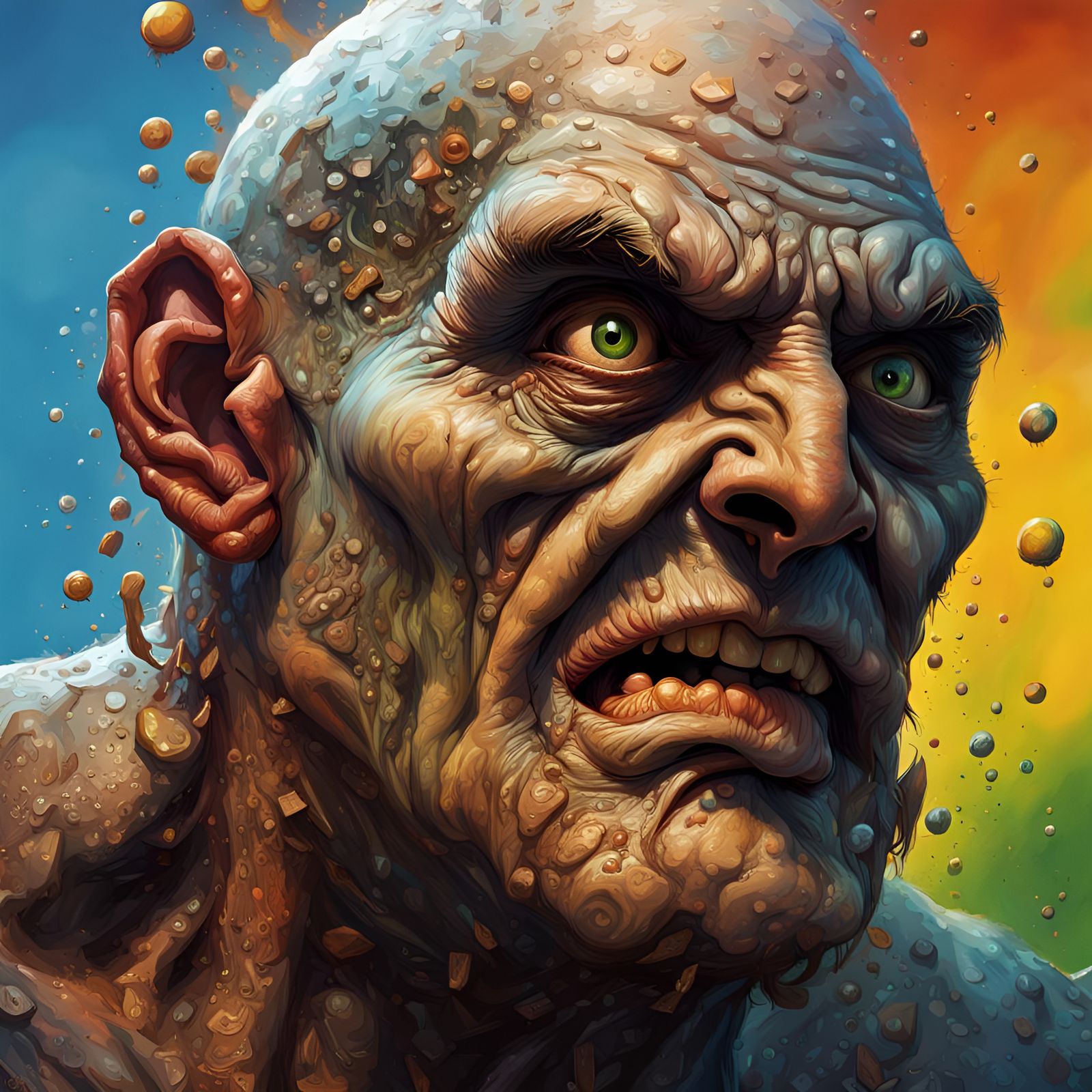 Hyperrealistic Ogre Concept Art with Dramatic Lighting