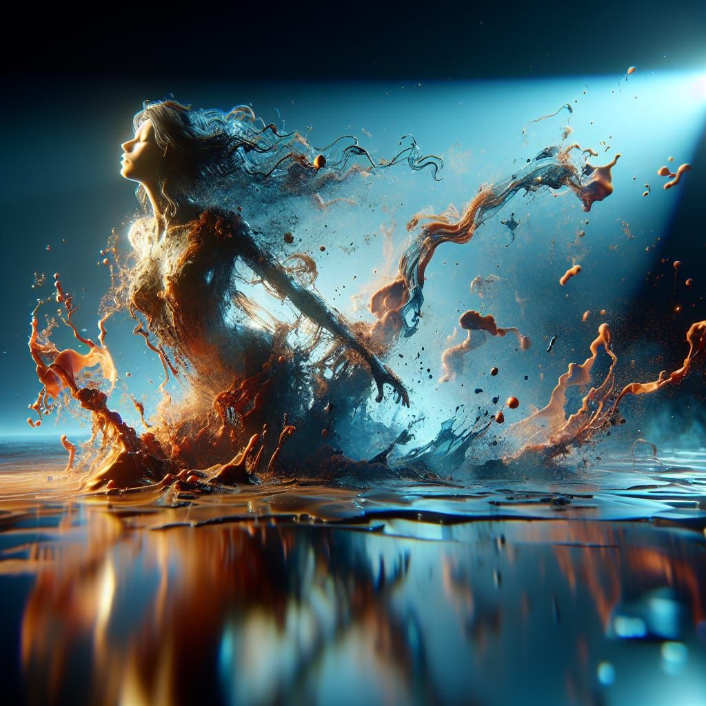 Woman Dissolving: Photorealistic Matte Painting in Unreal En...