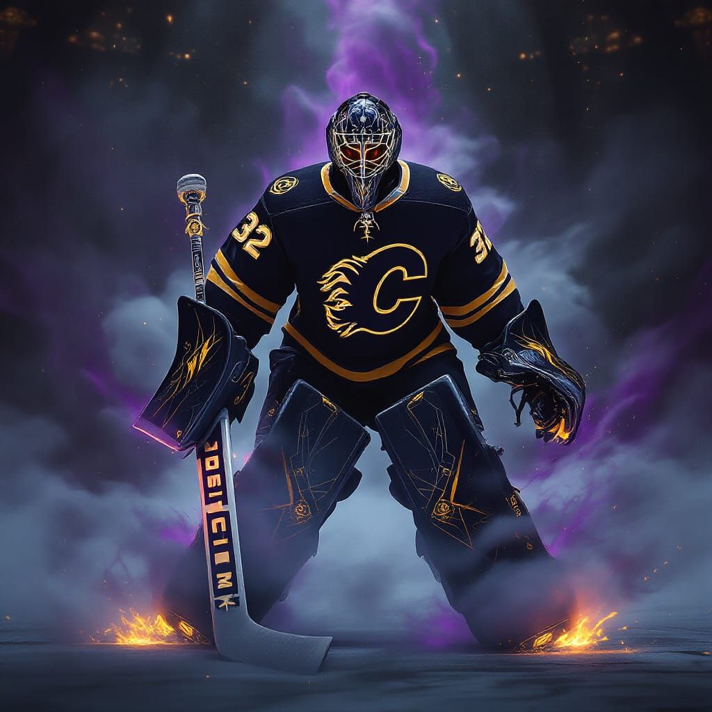 Goaltender dustin wolf