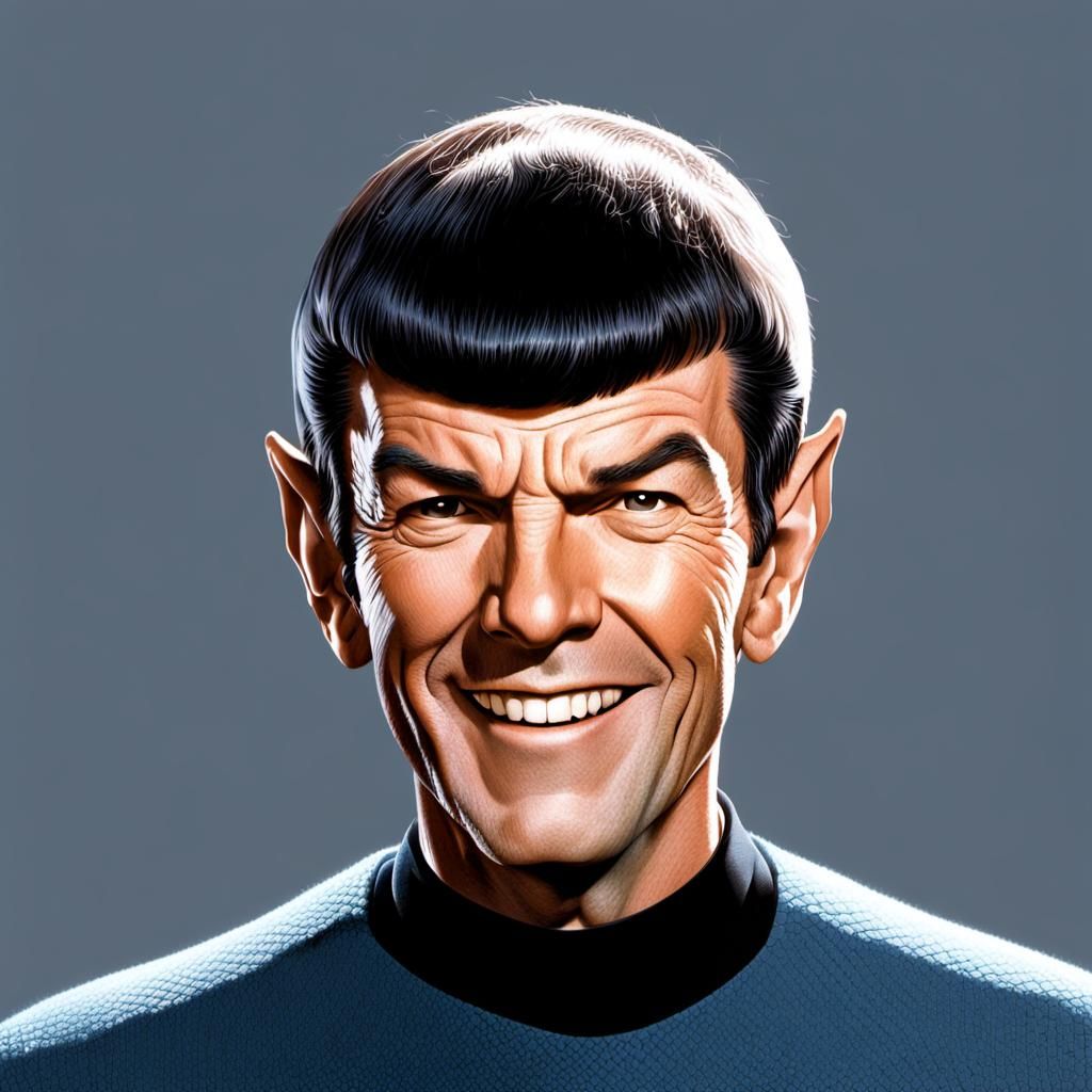 Mr. Spock Smiling: A Rare Candid Portrait