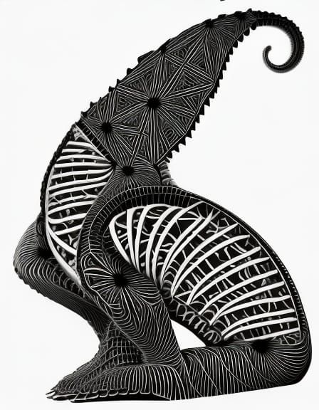 Surreal Australian Landscape with Fractal Elements