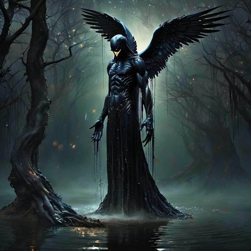 Thanatos in Dark Surreal Fantasy Art
