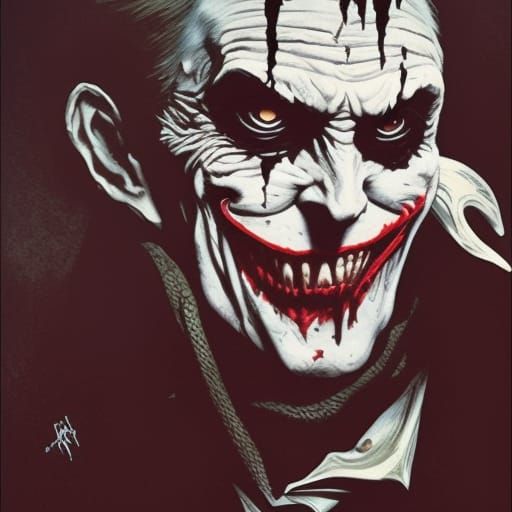 Horror Joker in Doré Style