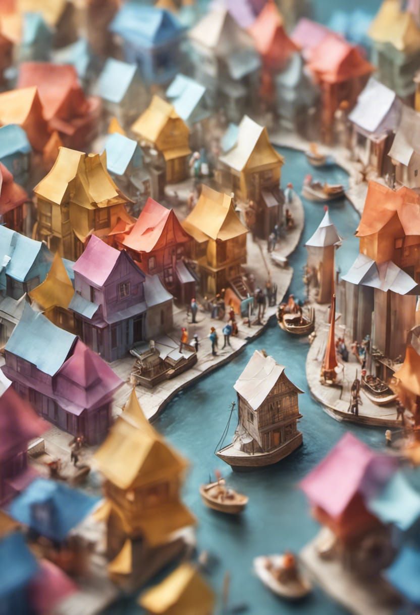 Origami harbor
