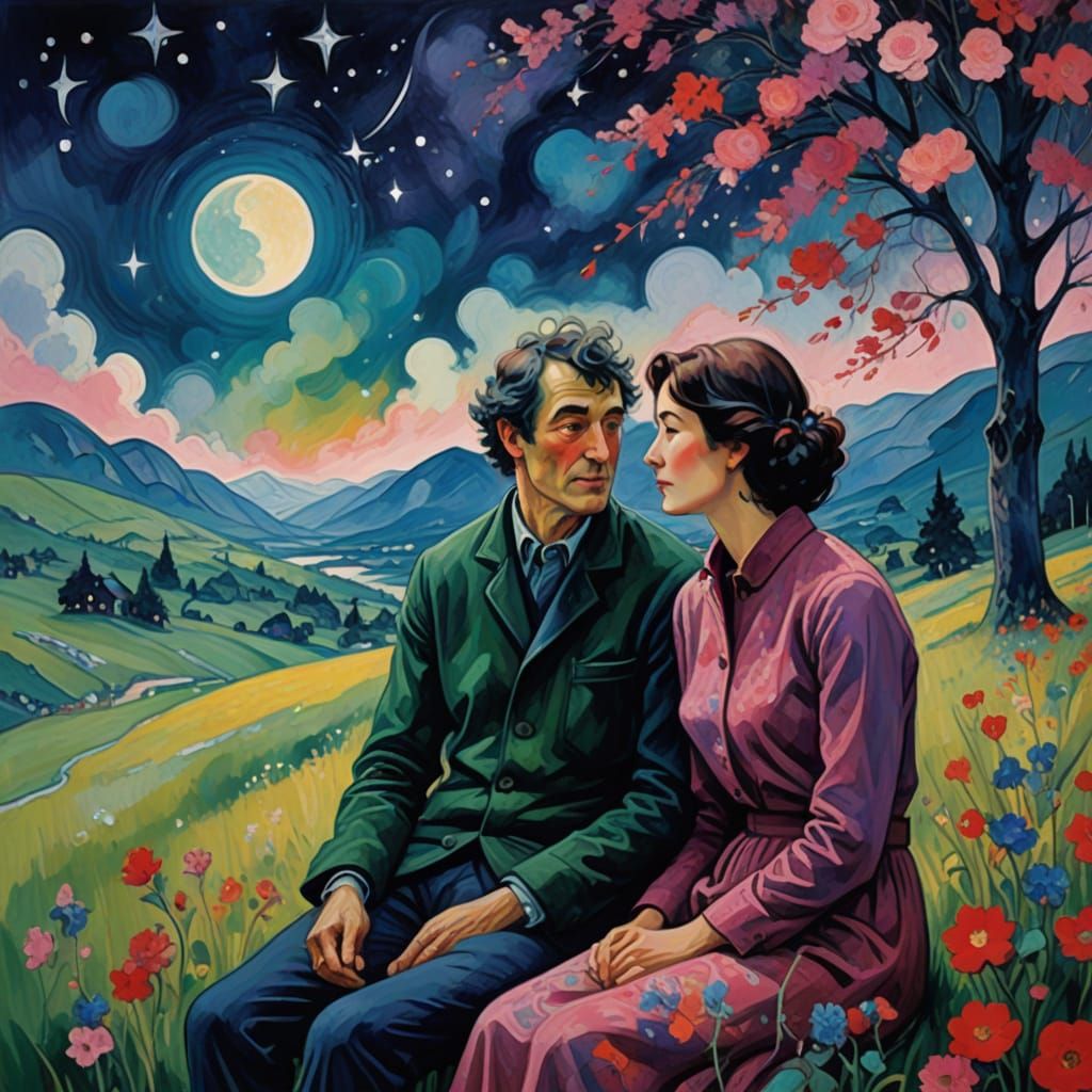 Love in the Starry Night Sky
