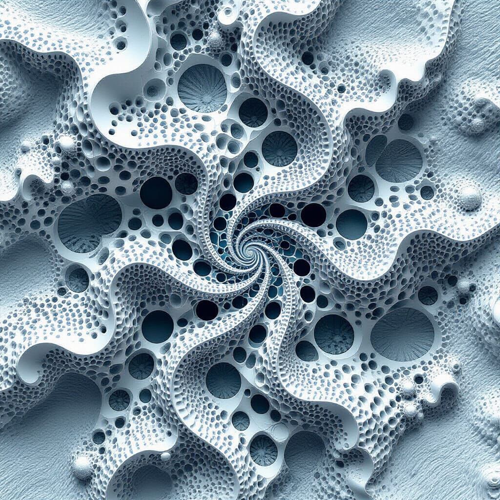 Electrochemical Patterns: Intricate 3D Fractal Art