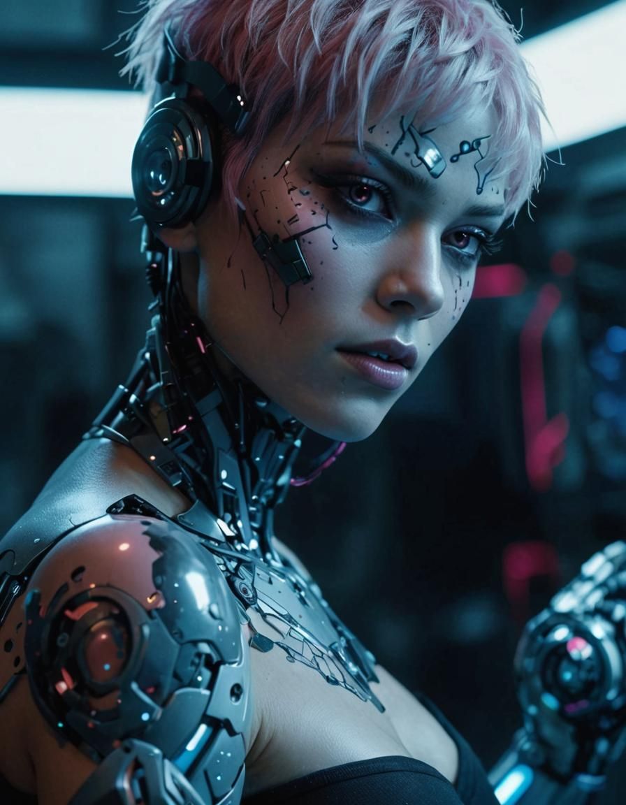Dark Pink Cyborg: A Study in Cybernetics