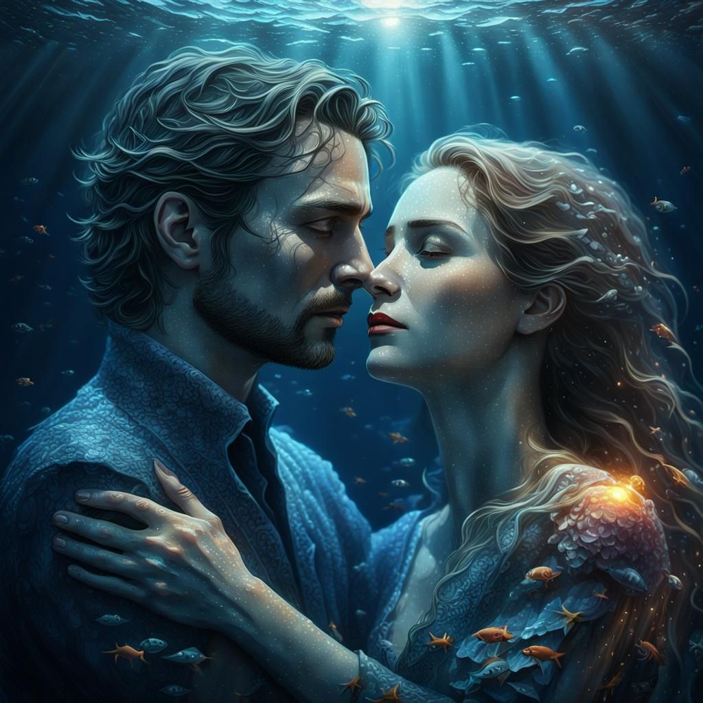 a beautiful couple hugging each other