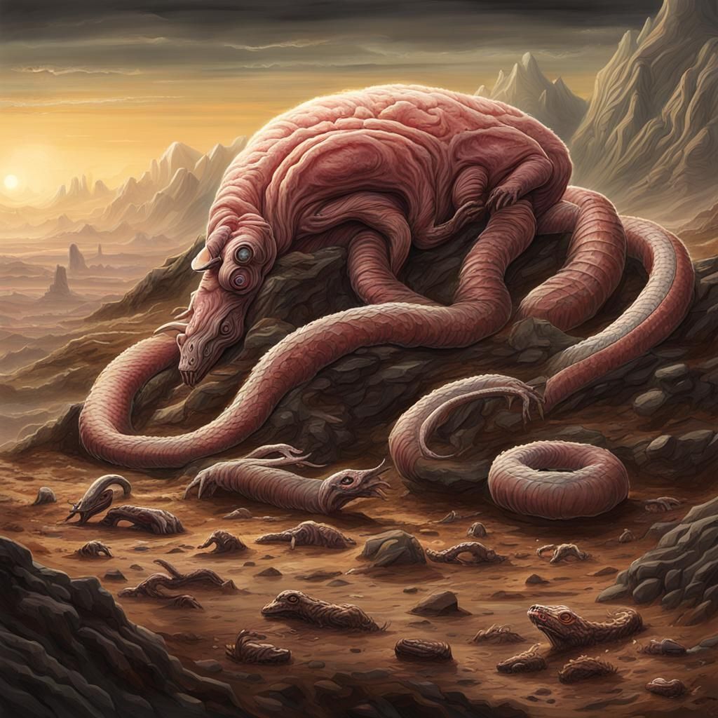 Speculative Alien Lifeforms on an Exoplanet