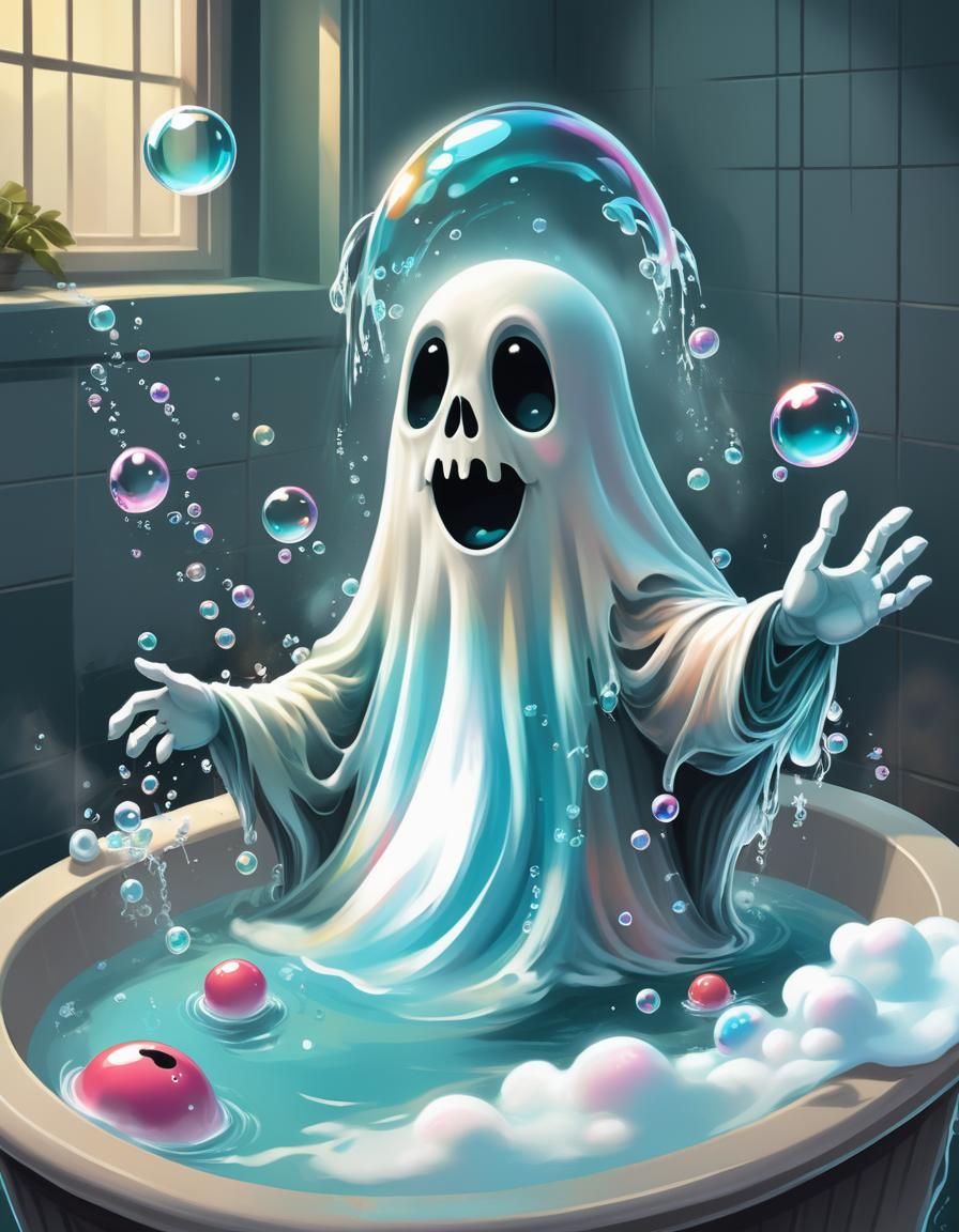 Casper and the bath 🛁