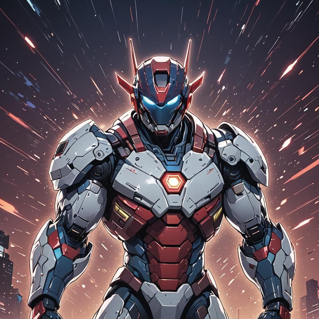 Omni Man Manga Scan in Studio Trigger Style