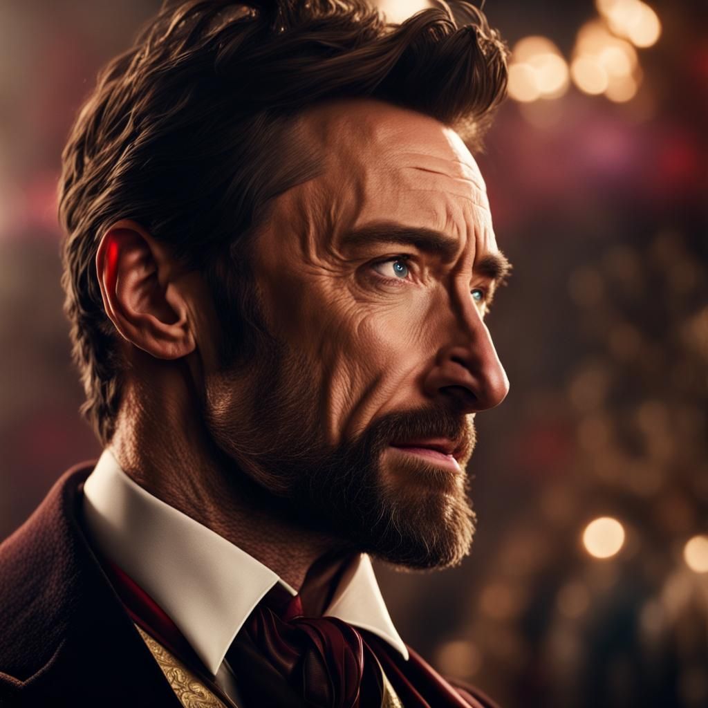 Hugh Jackman as the Greatest Showman: Cinematic Portrait
