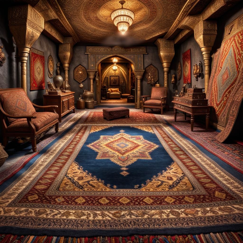 Ali Baba's Treasure Cave with Flying Carpet