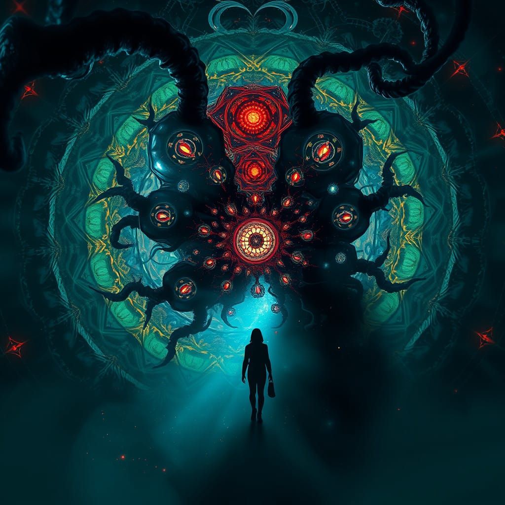 Sanity Unravels in a Fractal Labyrinth of Self-Doubt