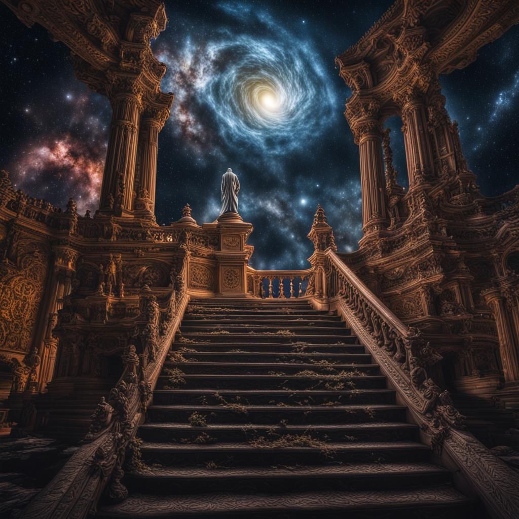 Hyperrealistic Astral Projection with Intricate Details