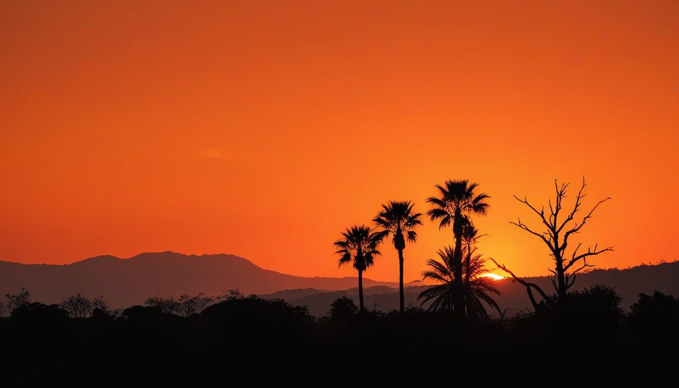 Breathtaking Sunset Landscape in Vibrant Colors