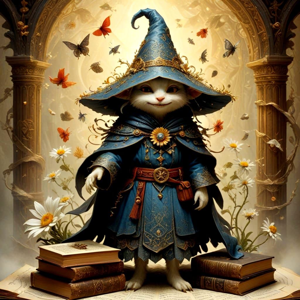 Mystical Daisy in Coral Tones