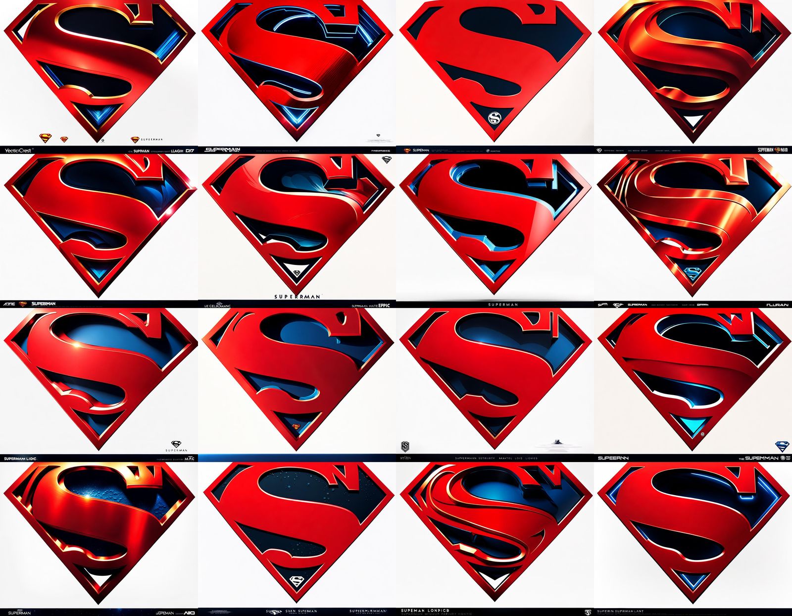 Superman Logo Concept Art: Epic Cinematic Symbol