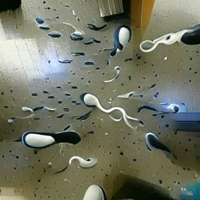 Microscopic Sperm Cell Structures