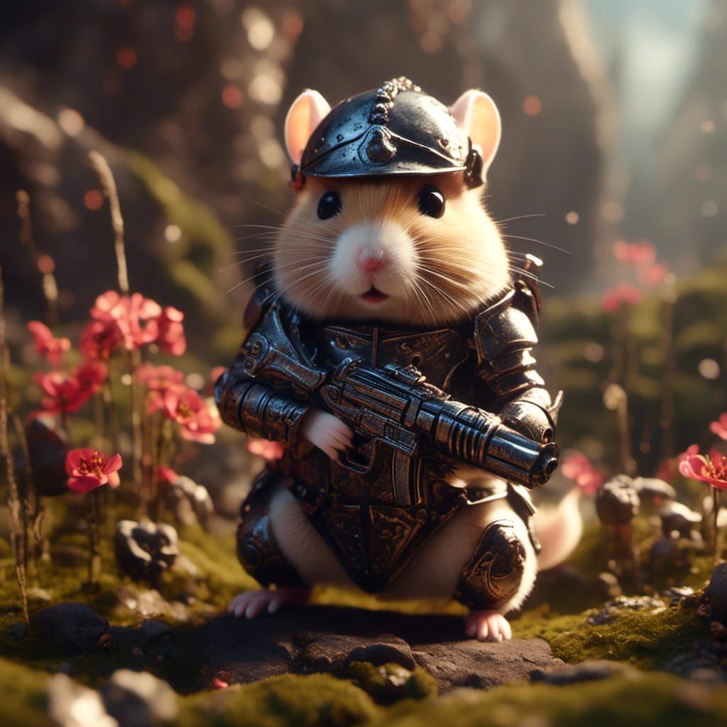 Armored Hamster Warrior Concept Art