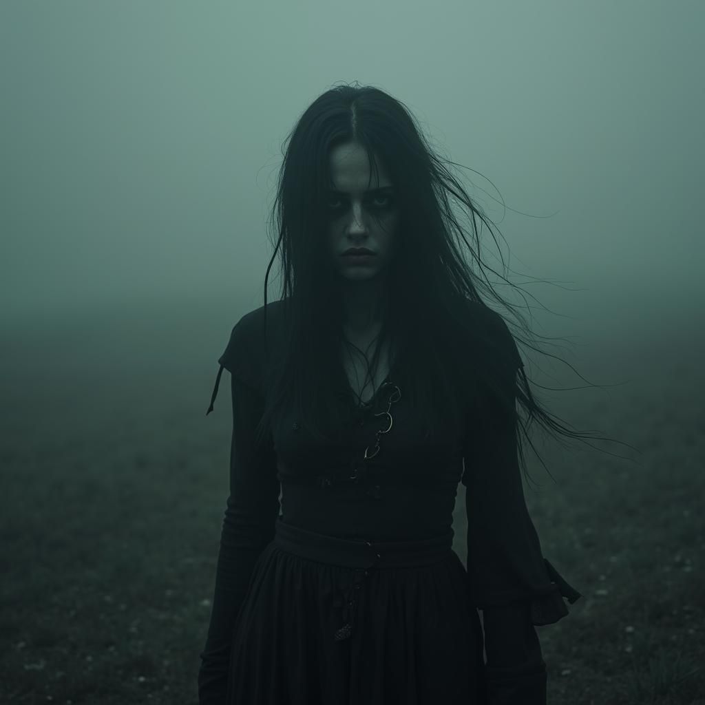 Hauntingly Beautiful Dark Soul in Eerie Twilight