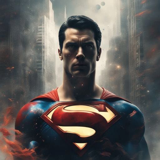 Superman Soaring Through the Sky