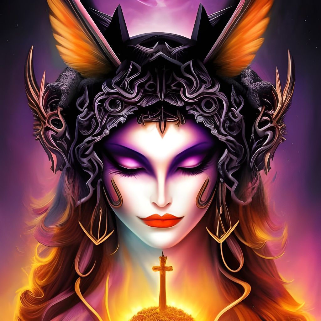 Demonic Parisian Love Story in Digital Art