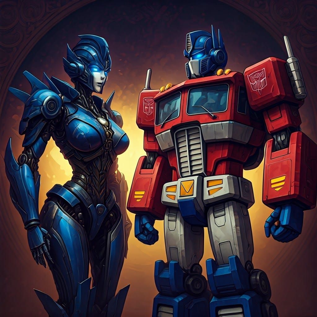 Cybertronian Mother Scolds Optimus Prime for Teasing Young A...