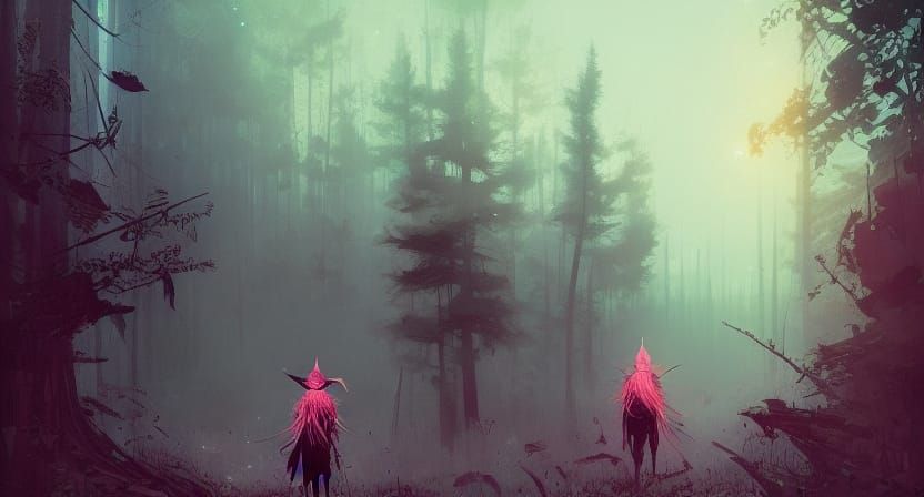 Seductive Witch Queen in Hyperdetailed Matte Painting