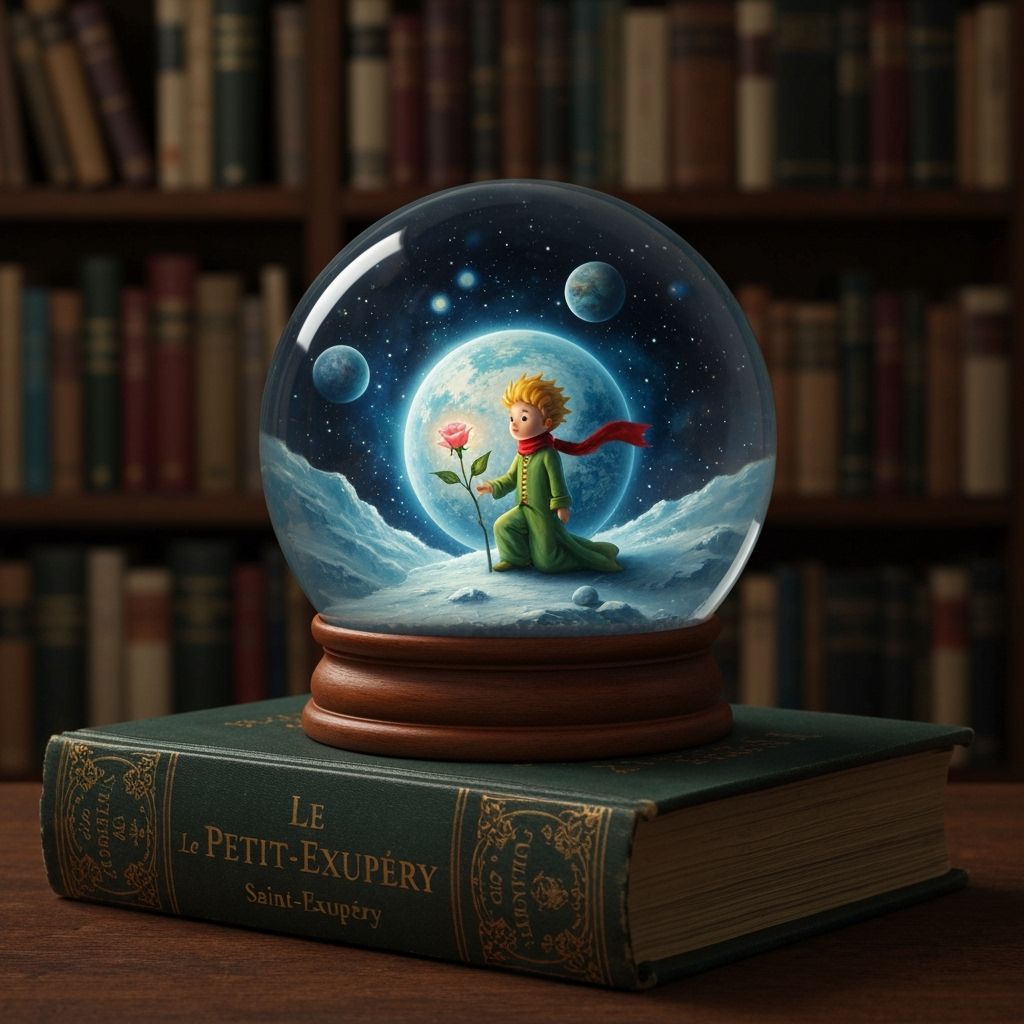 Little Prince Snow Globe in Flemish Baroque Style