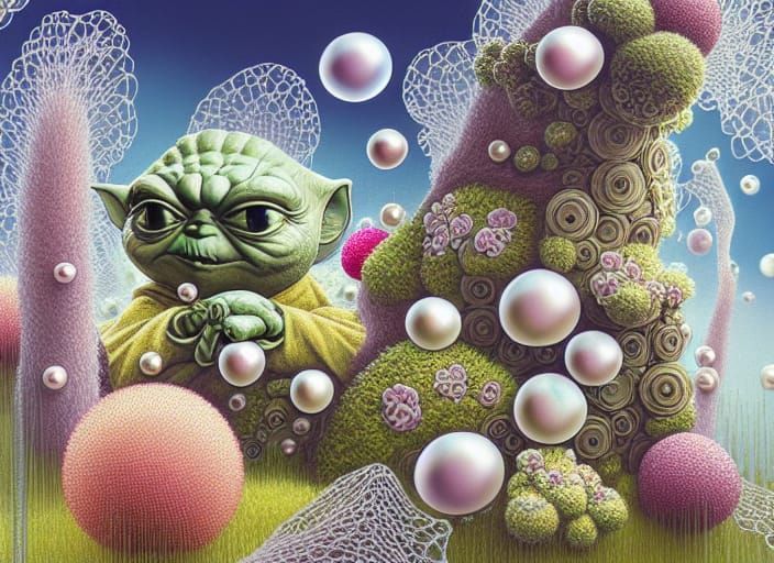 Tetris round pearls yoda primitive mailbox - one word Game