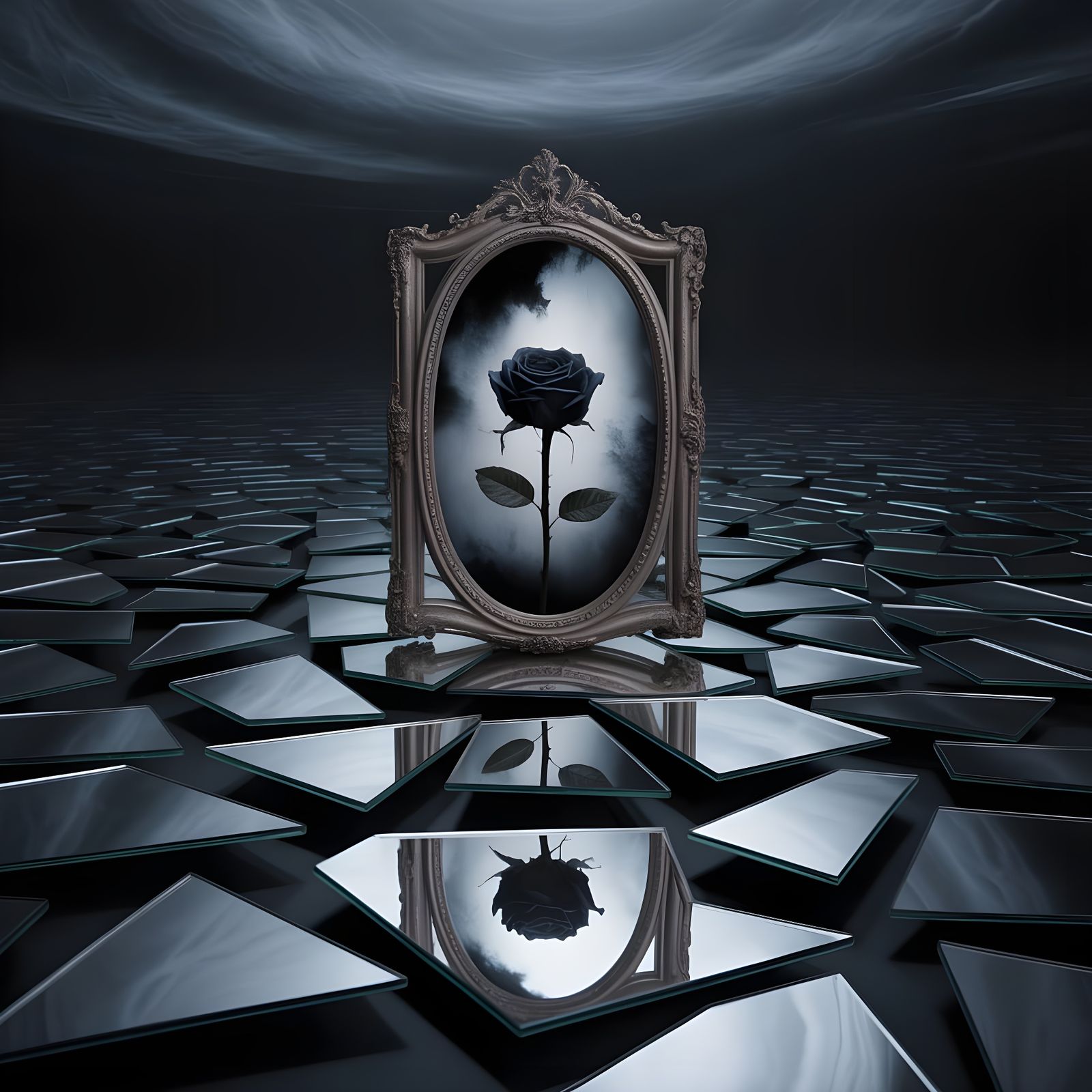 Mirrors Reflecting Depression: A Visual Metaphor