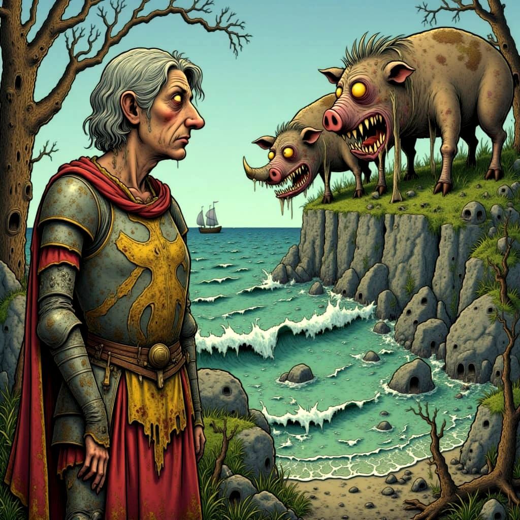 Queen in Armour Mourns Loss Over Tempestuous Sea