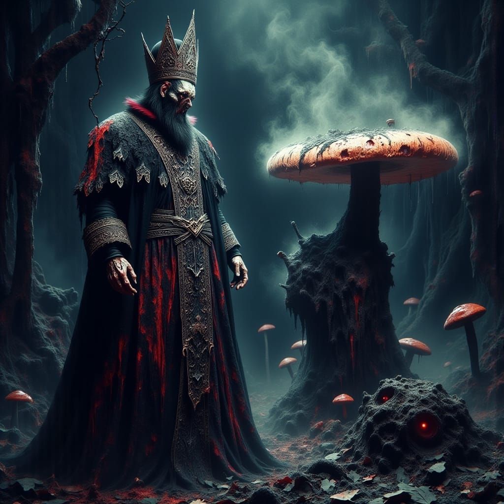 Dark Mushroom Vision of the Pope