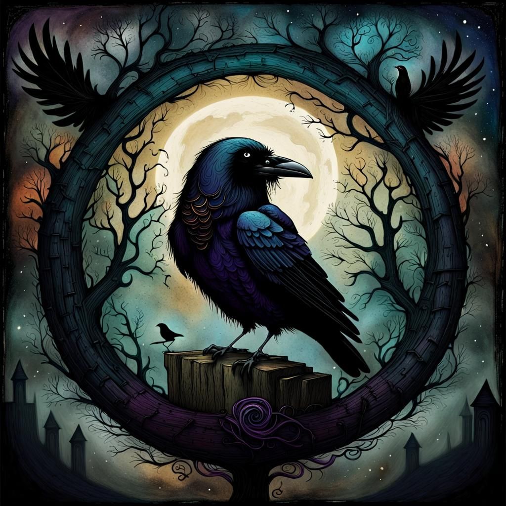 The Raven: A Dark Dreamscape Inspired by Poe