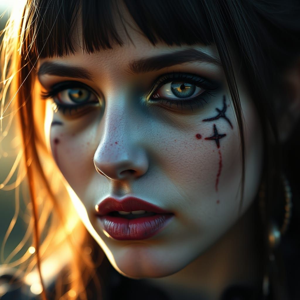 Goth Beauty Macro 🖤 PromptFlux v3